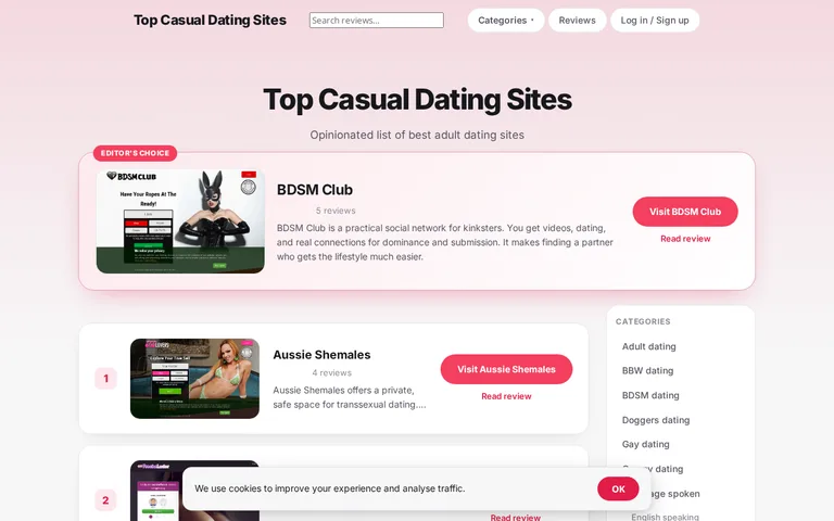 Top Casual Dating Sites logo